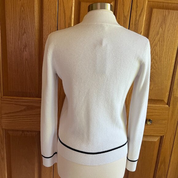 TALBOTS - Coolmax Tipped Knit Jacket -- NEW with Tag - Picture 4 of 10